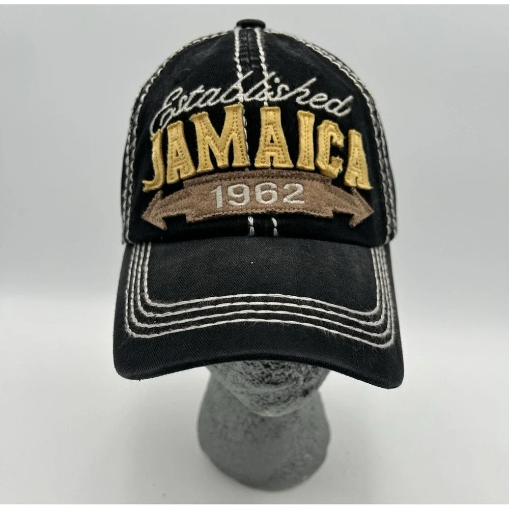 Jamaica‎ Established 1962 Hat Cap Spellout Strapback One Size NWT
